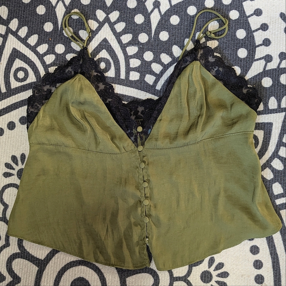 Urban Outfitters Black Lace Camisole Size Lg